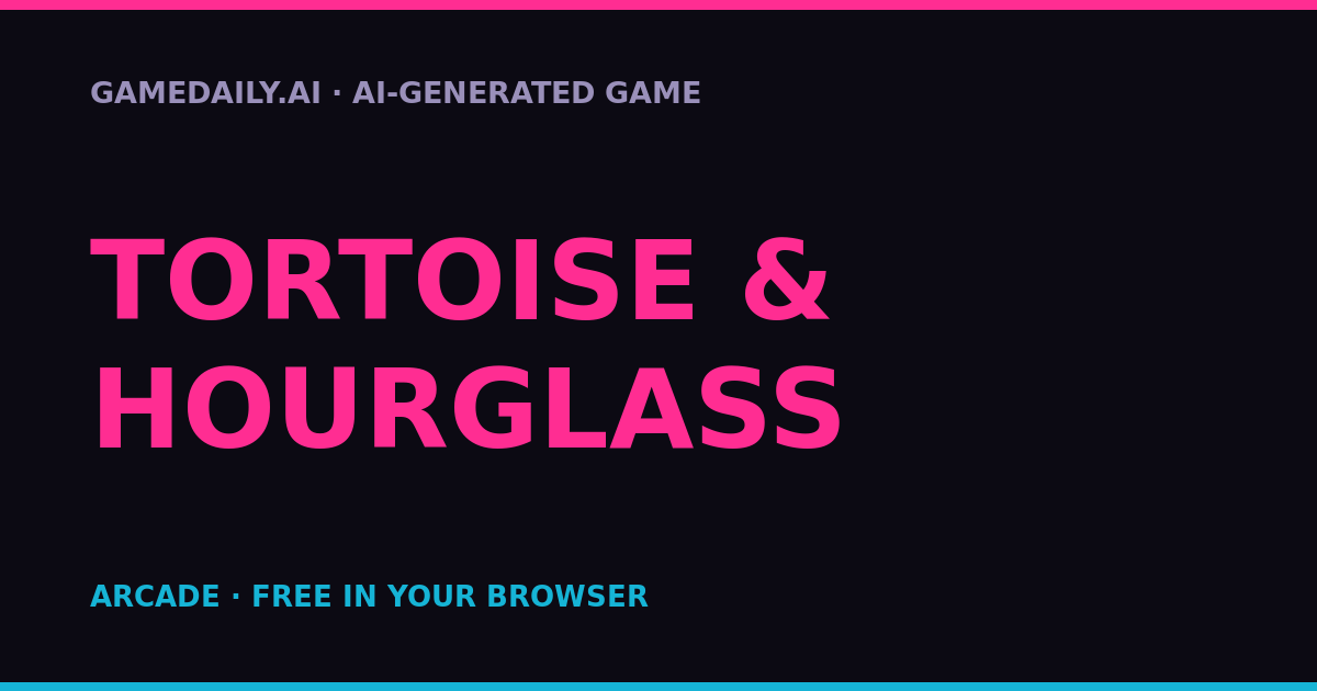 Tortoise & Hourglass — AI game thumbnail