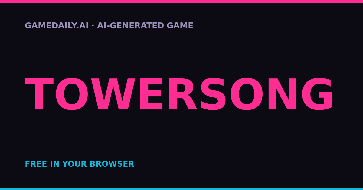 TOWERSONG — AI game thumbnail