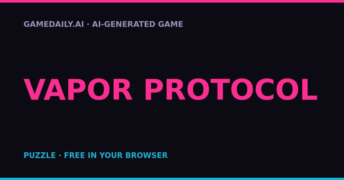 Vapor Protocol — AI game thumbnail
