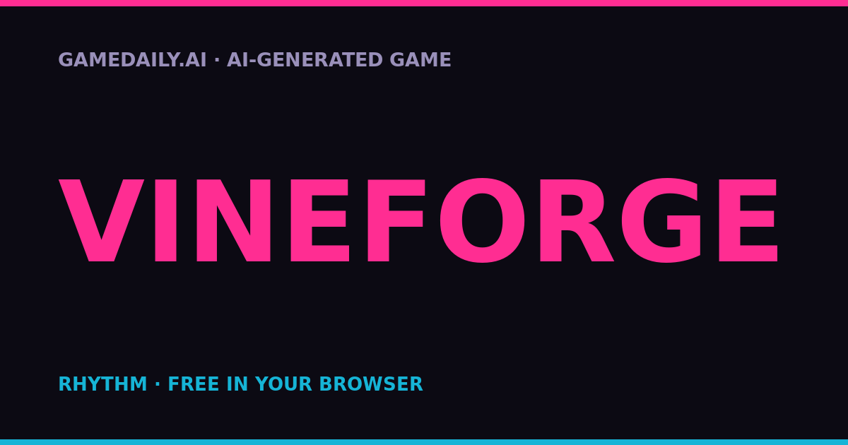 VINEFORGE — AI game thumbnail
