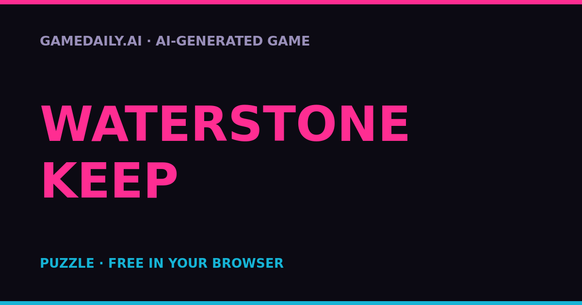 Waterstone Keep — AI game thumbnail