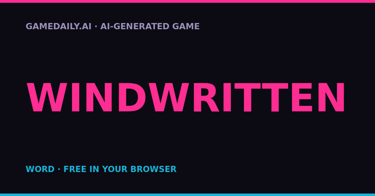 Windwritten — AI game thumbnail