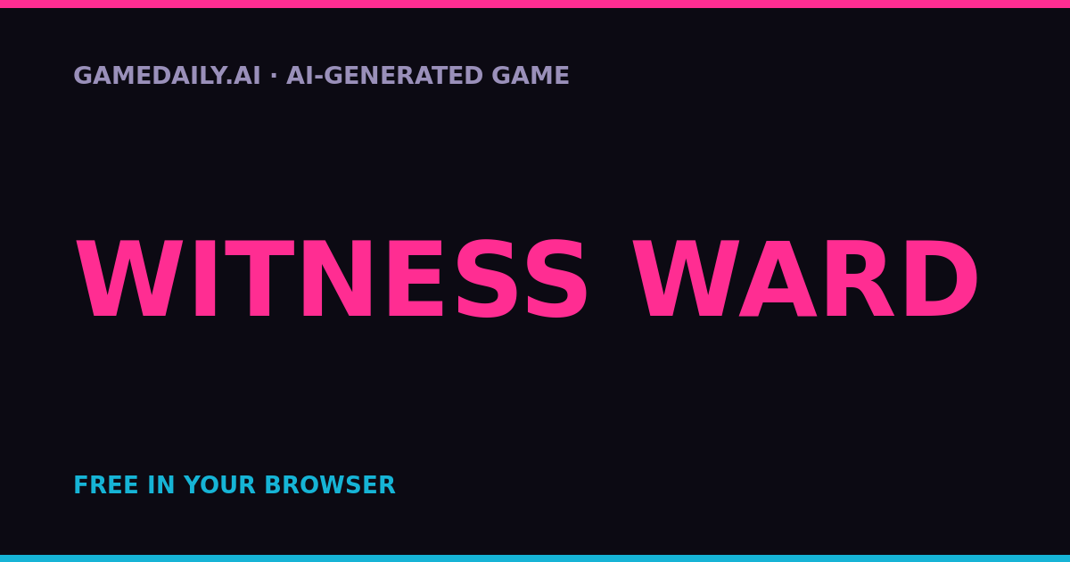 Witness Ward — AI game thumbnail