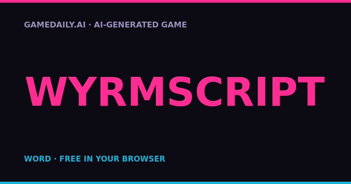 Wyrmscript — AI game thumbnail